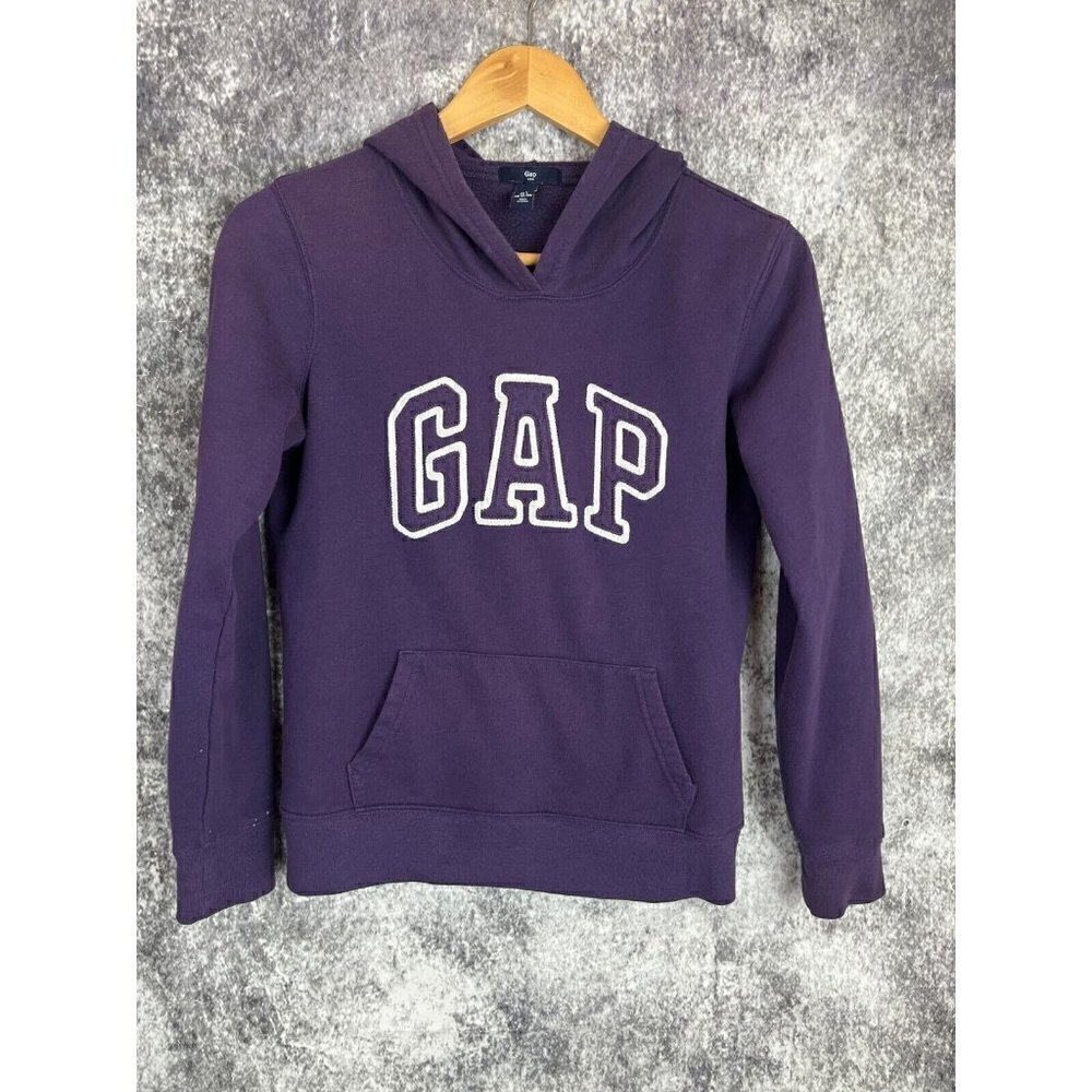 Gap Purple Logo Hoodie Lounge Athleisure School‎ Comfy Sweater Women's Small